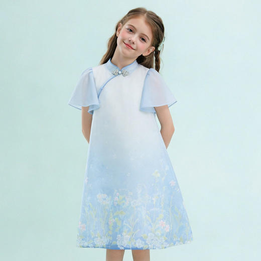 笛莎/Deesha 【观山见】2026年夏季新款女童连衣裙 商品图2