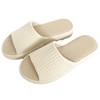 日式无印华夫格拖鞋良品家用布艺拖鞋情侣地板地毯防水拖鞋夏季拖 商品缩略图4