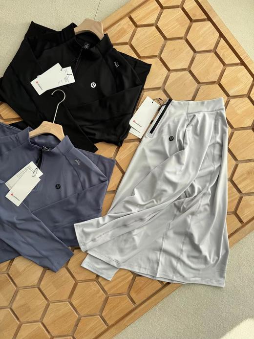 F030659日常通勤轻运动户外休闲半拉链薄绒卫衣 商品图4