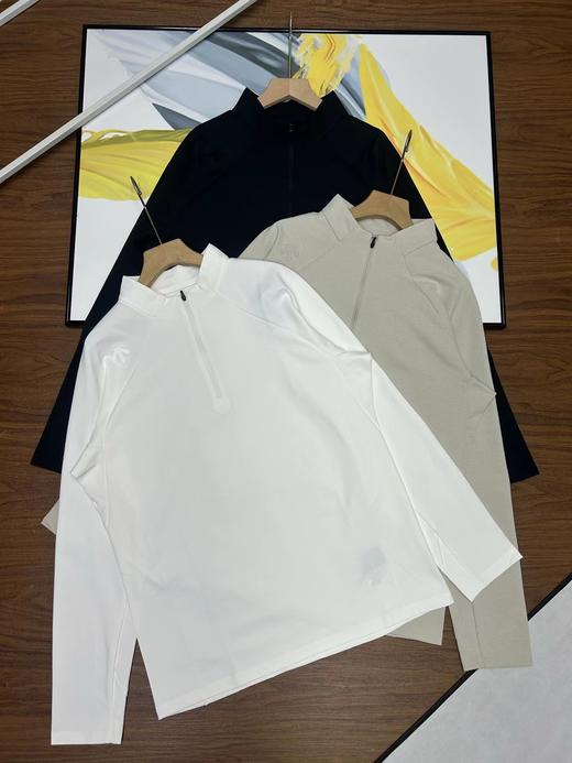 F0306114新款男士半拉链新款卫衣新款训练运动健身半拉链长袖针织衫 商品图0