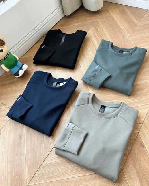 F030636春秋季上新日常通勤四色华夫格男士卫衣 商品图1