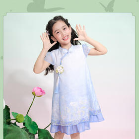 笛莎/Deesha 【观山见】2026年夏季新款女童国风连衣裙