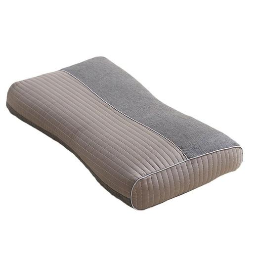 日式无印立体针织棉荞麦枕头吸汗透气护颈枕芯可拆洗批拼色款 商品图4