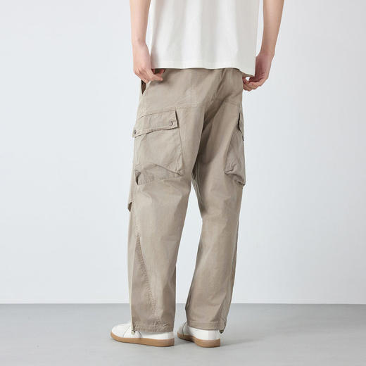 墨麦客男装城市运动工装裤子男2026春新款脏脏印男士休闲裤91570. 商品图4