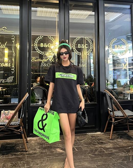 驴家25ss绿箭印花字母短袖T恤（DY） 商品图6