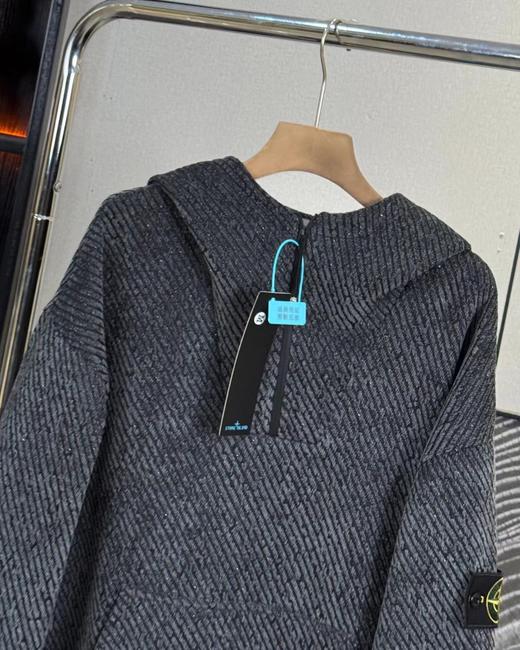 F0306112春秋新款满天星系列简约百搭不挑人连帽半拉链卫衣外套 商品图9