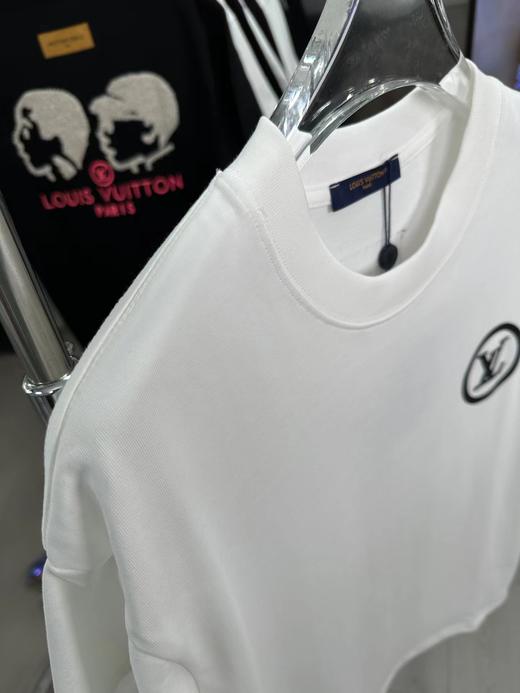 F030691新款人头毛线字母硅胶logo情侣休闲短袖T恤 商品图5