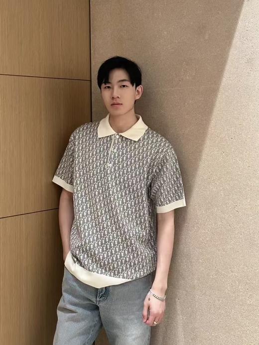 迪奥25ss字母logo满印老花短袖Polo衫（DY） 商品图11