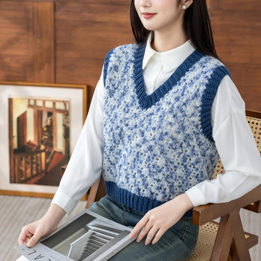 苏苏姐家简晨混线背心手工diy钩针自制上衣编织毛线团材料包 商品图3