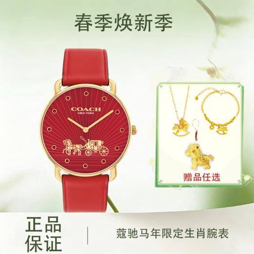 【预售】【全球购】「部分规格赠送马上有钱手链+马上有钱项链+礼盒」蔻驰ELLIOT系列马年限定生肖腕表+礼盒_bba 商品图0