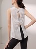 天丝雪花宽松运动背心女 性感美背瑜伽服罩衫跑步健身无袖上衣夏 000MXF2530 商品缩略图1