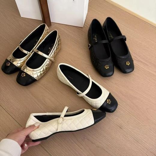 【79.9/双】内增高3cm法式小香风菱格玛丽珍鞋新款春季芭蕾风单鞋外穿小皮鞋聚★为爱严选 商品图0