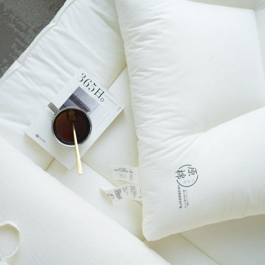 日式无印原棉烫画分区枕芯纯色枕头良品学生儿童成人全棉枕芯柔软 商品图1