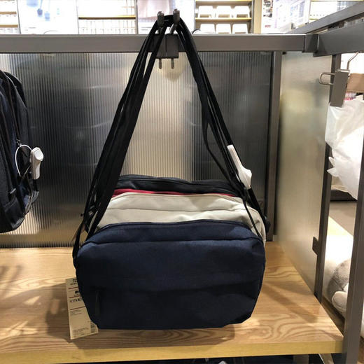 日式无印挎包良品休闲收纳斜挎包纯色旅游挎包简约旅行便携斜挎包 商品图2