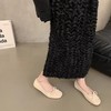 【54.9/双】法式复古软底单鞋银色女鞋子夏季瓢鞋晚风蝴蝶结平底鞋红色奶奶鞋聚★为爱严选 商品缩略图3