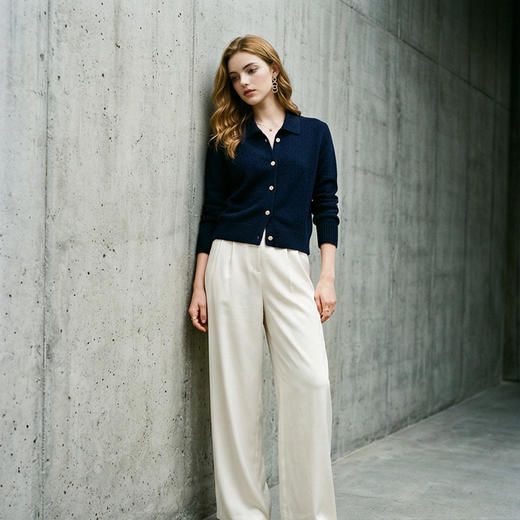 PALUOPO/PL翻领女开衫ET20132R-C/约重310g帕罗 商品图4