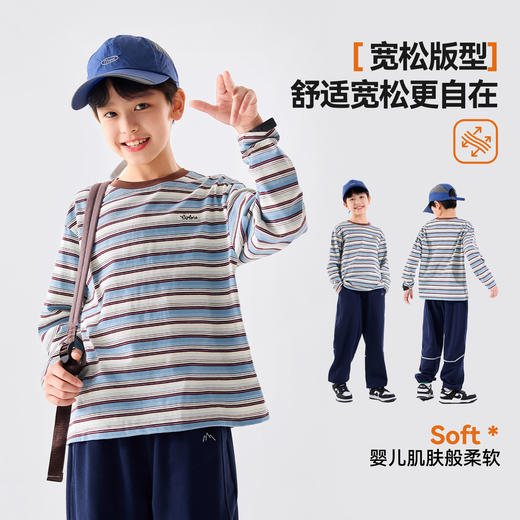 【纯棉】男童T恤长袖儿童上衣春季新款男孩衣服大童打底衫A类Z6ATX153 商品图1