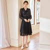 IWY/黑色灯笼袖花边领衬衫半裙两件套女收腰显瘦套装时尚新款25B757+25S777 商品缩略图3