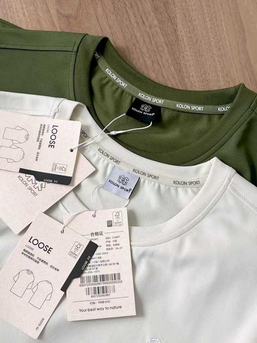 点此购买 可隆春夏季女士防晒UPF圆领户外吸湿速干短袖T恤 HGN 341434 商品图9