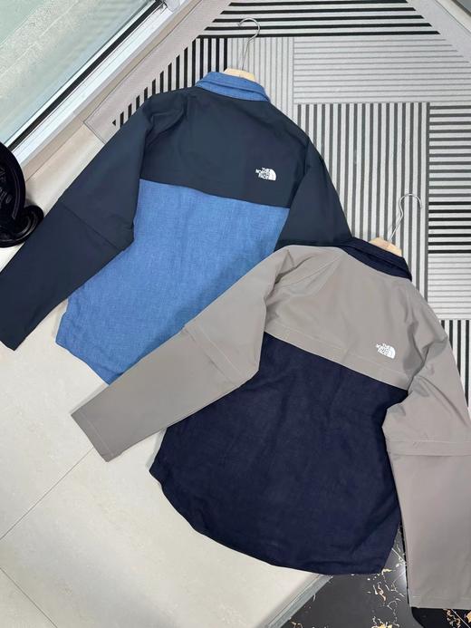 F030688先锋设计男牛仔拼接可拆卸软壳外套 商品图3