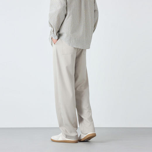 墨麦客男装高智通勤长裤子男2026春季新款肌理感男士休闲裤91543. 商品图4