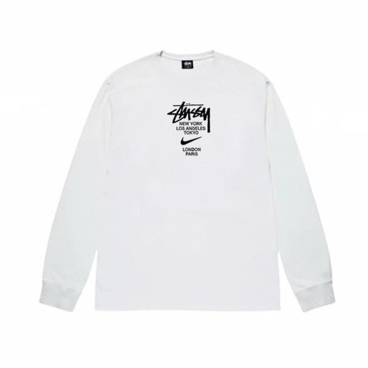 F030681联名款字母logo印花情侣圆领长袖T恤 商品图10