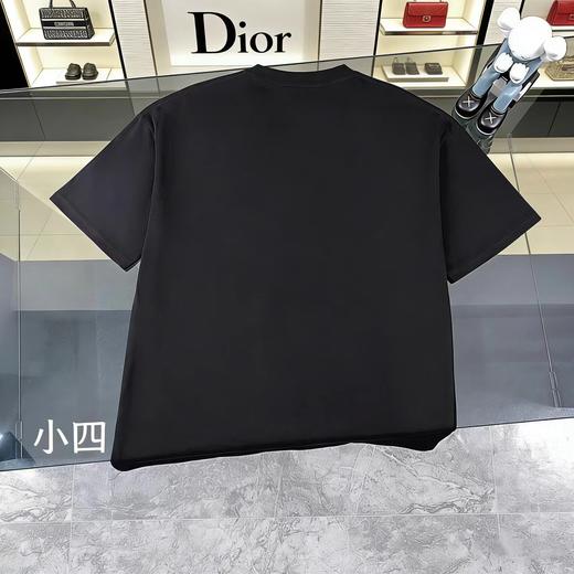 F030614精纺棉字母星星印花轻薄透气短袖圆领短袖T恤 商品图3