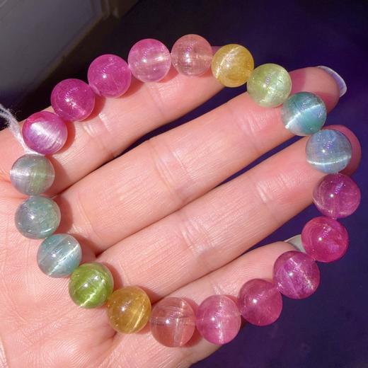 9.8mm彩虹碧玺手链 商品图7