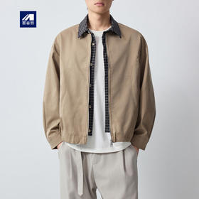 墨麦客男装高智通勤假两件夹克男2026春款老钱风男士外套81566.