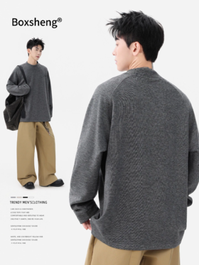 保暖卫衣男款春秋宽松打底衫长袖休闲内搭秋冬运动男士外穿上衣