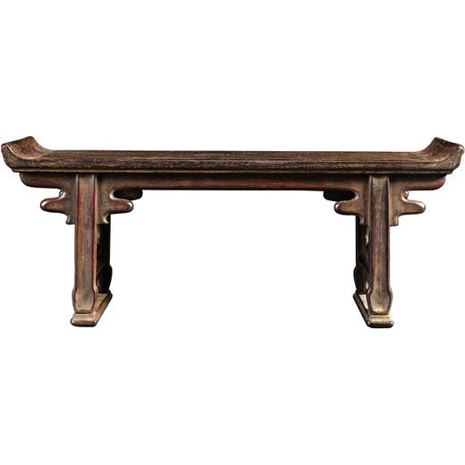 清	紫檀夹头榫翘头案中案摆件 商品图5