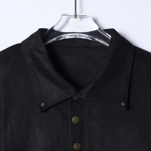 SDSA秋季新款男士痞帅美式纯色polo领长袖T恤百搭时尚商务上衣 商品图1