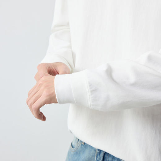 墨麦客男装高智通勤棉锦卫衣男2026春新款双层罗纹领男卫衣55917. 商品图3