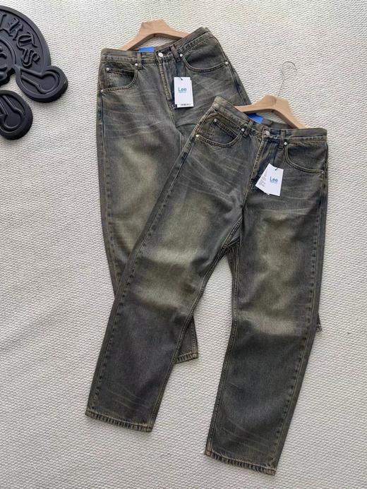 F030687秋季重水洗男士直筒高弹力阔腿牛仔裤 商品图0