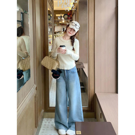 <曾小咸推荐>3.11现货秒杀 ！微信超特价！韩系蕾丝拼接针织衫 日常149.99 立减90 秒杀59.99！！ 商品图3