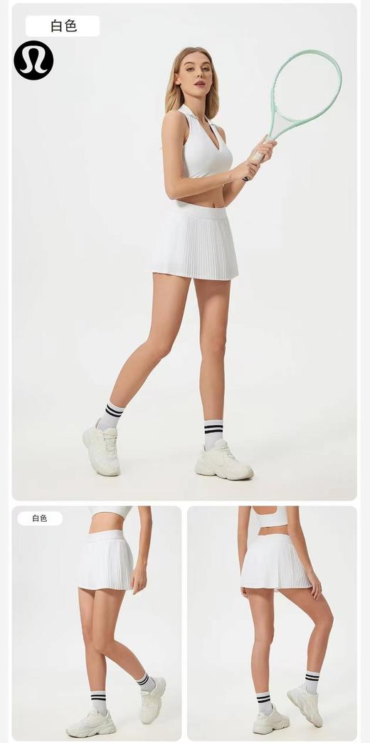 F030666冰感透气户外运动半身裙女带内衬防走光网球裙瑜伽健身短裙 商品图7