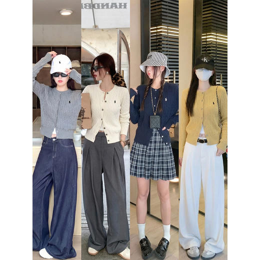 <曾小咸推荐>3.11现货秒杀 ！微信超特价！韩系4色麻花短款针织开衫 日常169.99 立减100 秒杀69.99！！褶皱西装裤 秒杀89.99！！ 商品图1