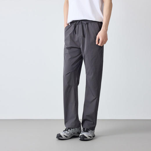 墨麦客城市运动直筒纯色休闲裤男2026春新款松紧腰男士裤子91579. 商品图2