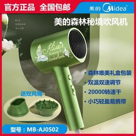 美的电吹风机爱丽丝联名绿野仙踪款大功率礼盒装MB-AJ0502负离子