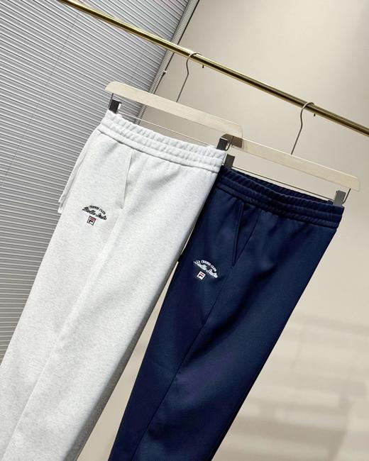 F0306120男士阔腿裤运动长裤万针刺绣工艺春款宽松直筒裤时尚舒适休闲裤 商品图3