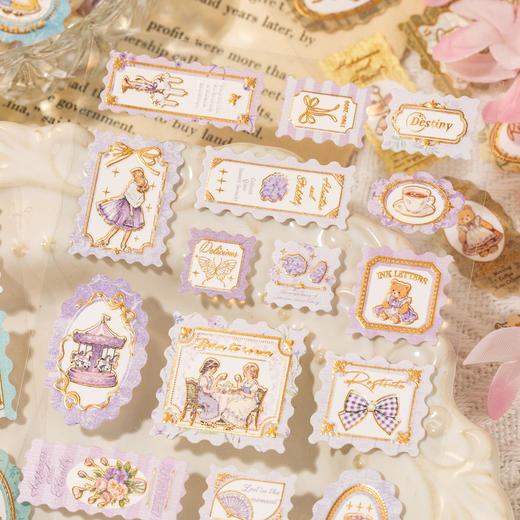 语闲贴纸邮票物语 烫金浮雕系列 商品图2