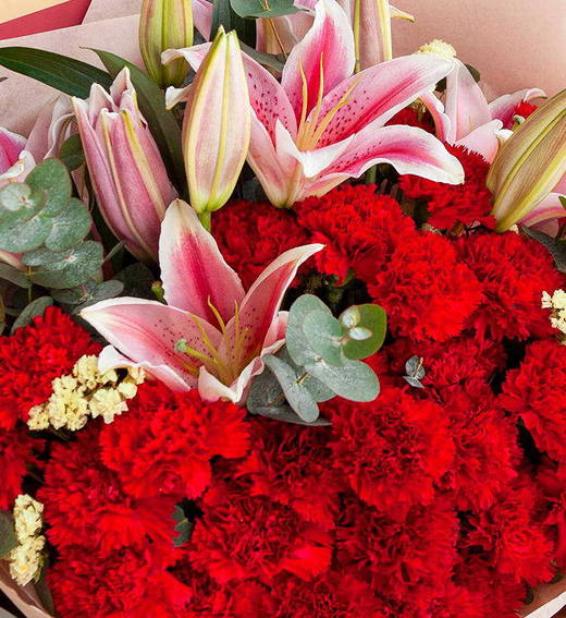 女神节康乃馨花束同城配送 商品图1