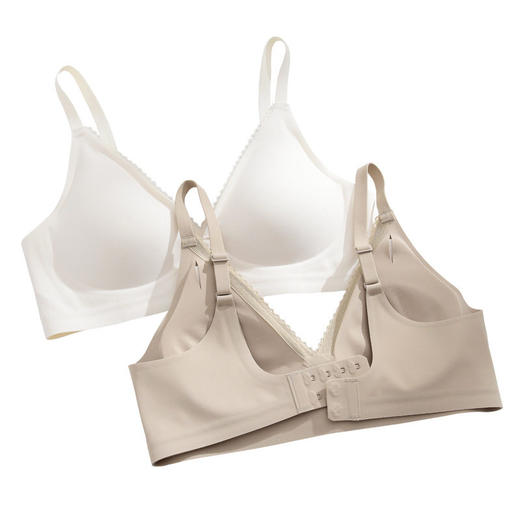 日式无印西川冰丝内衣文胸良品背心式无钢圈乳胶打底文胸蕾丝边 商品图4