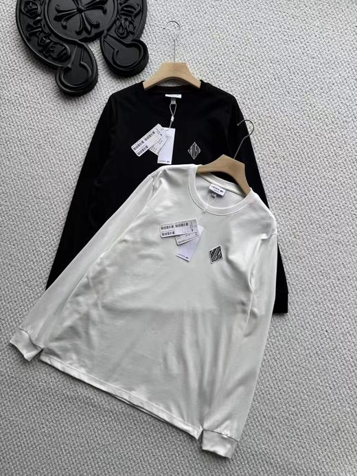 F030661简约质感刺绣LOGO透气排汗柔软亲肤长袖T恤 商品图0