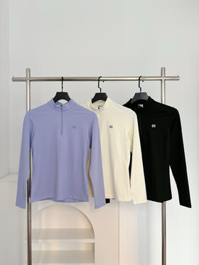 点此购买 可隆户外休闲衣女士微拉绒半拉链长袖T恤 qk 341425