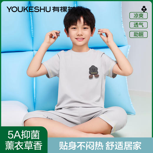 【清仓捡漏】【120-160】【有棵树】男童夏季空调服家居服套装 商品图1