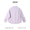 SDSA秋冬新款痞帅男装设计师纯色亲肤翻领长袖衬衫超柔休闲衬衣 商品缩略图4