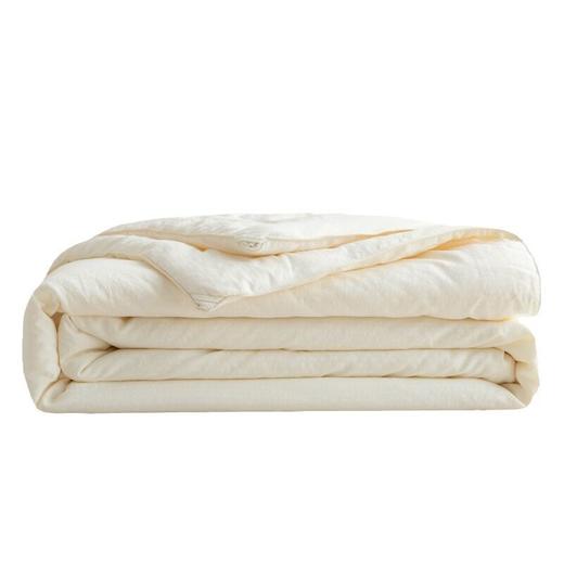 日式无印双小奶豆被子良品纯色春秋被大豆被秋冬被芯提花柔软双人 商品图4