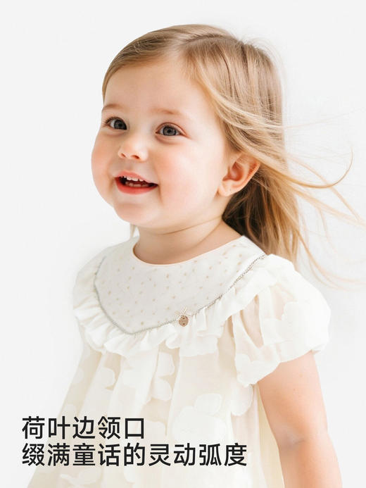 英氏儿童连衣裙女童网纱公主蓬蓬裙夏季新款短裙子YRLCJ1S024A 商品图2