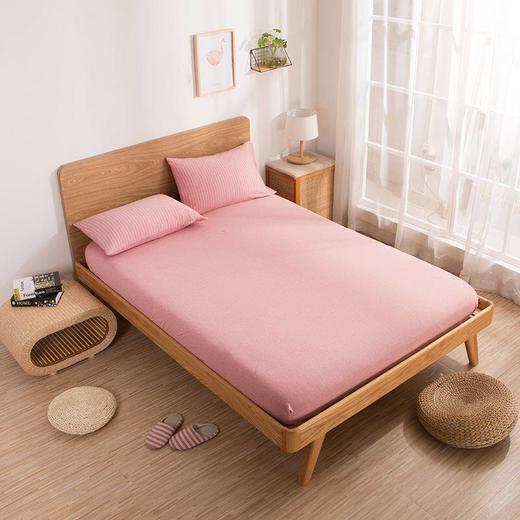 无印裸睡天竺棉单独床单良品针织纯色全棉双人床笠1.5/1.8m单件 商品图3